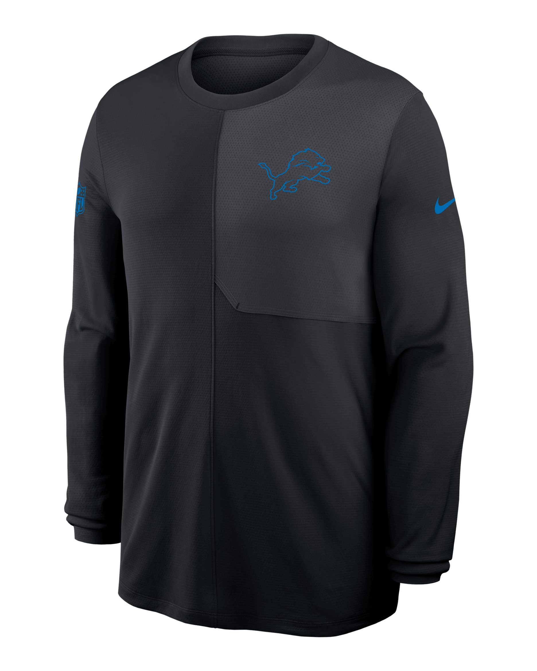 Detroit Lions Sideline Coach Men's Nike Dri-FIT NFL Long-Sleeve
